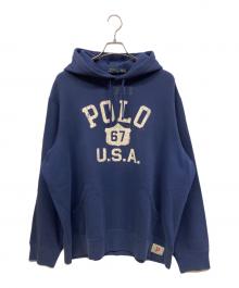 POLO RALPH LAUREN（ポロ・ラルフローレン）の古着「プルオーバーパーカー」｜ネイビー