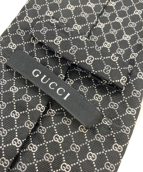 GUCCI（グッチ）GUCCI (グッチ) ネクタイ ブラック サイズ:不明（大剣幅相当）の古着・服飾アイテム