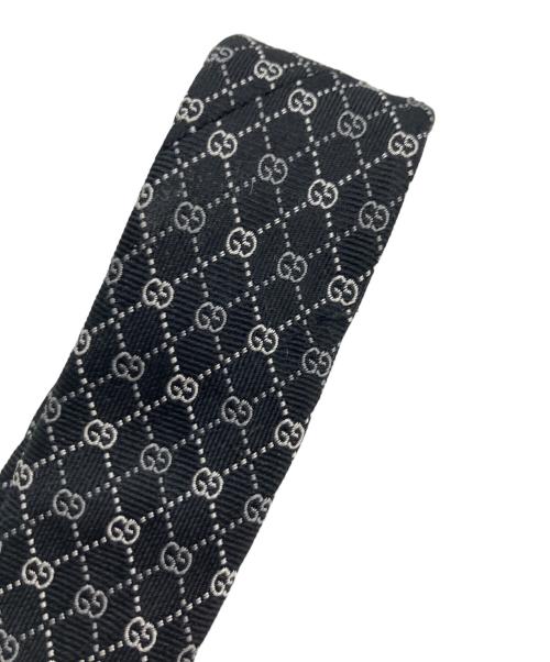 GUCCI（グッチ）GUCCI (グッチ) ネクタイ ブラック サイズ:不明（大剣幅相当）の古着・服飾アイテム