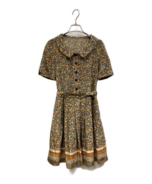 BURBERRY BLUE LABEL（バーバリー ブルー レーベル）BURBERRY BLUE LABEL (バーバリー ブルー レーベル) 半袖ワンピース ブラウン サイズ:38の古着・服飾アイテム