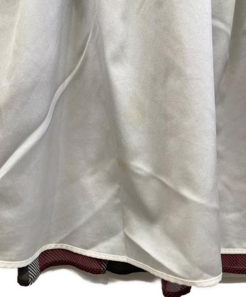 BLUE LABEL CRESTBRIDGE（ブルーレーベルクレストブリッジ）BLUE LABEL CRESTBRIDGE (ブルーレーベルクレストブリッジ) ノースリーブワンピース ブラック×ホワイト×レッド サイズ:36の古着・服飾アイテム