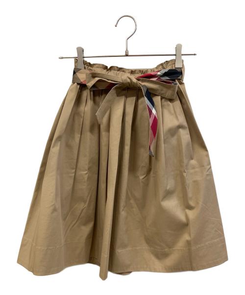 BLUE LABEL CRESTBRIDGE（ブルーレーベルクレストブリッジ）BLUE LABEL CRESTBRIDGE (ブルーレーベルクレストブリッジ) ミニスカート ブラウン サイズ:34の古着・服飾アイテム