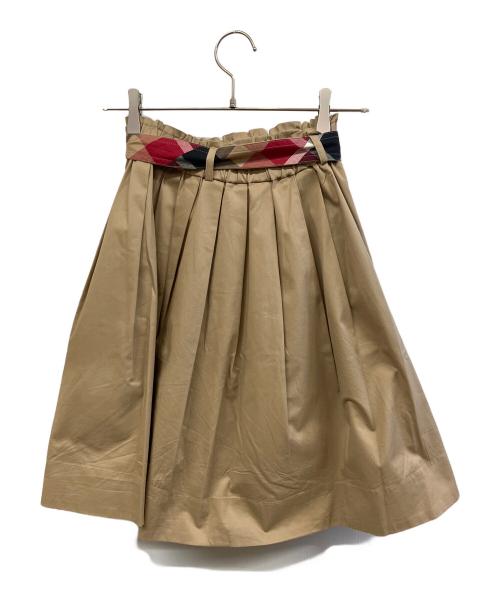 BLUE LABEL CRESTBRIDGE（ブルーレーベルクレストブリッジ）BLUE LABEL CRESTBRIDGE (ブルーレーベルクレストブリッジ) ミニスカート ブラウン サイズ:34の古着・服飾アイテム