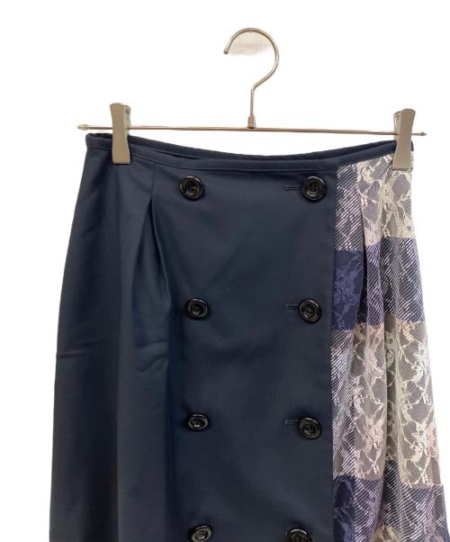 BLUE LABEL CRESTBRIDGE（ブルーレーベルクレストブリッジ）BLUE LABEL CRESTBRIDGE (ブルーレーベルクレストブリッジ) 2WAYスカート ブラック サイズ:38の古着・服飾アイテム