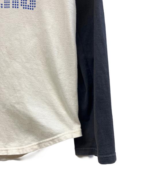 Hysteric Glamour（ヒステリックグラマー）Hysteric Glamour (ヒステリックグラマー) ラグランロングスリーブカットソー アイボリー×ブラック サイズ:FREEの古着・服飾アイテム