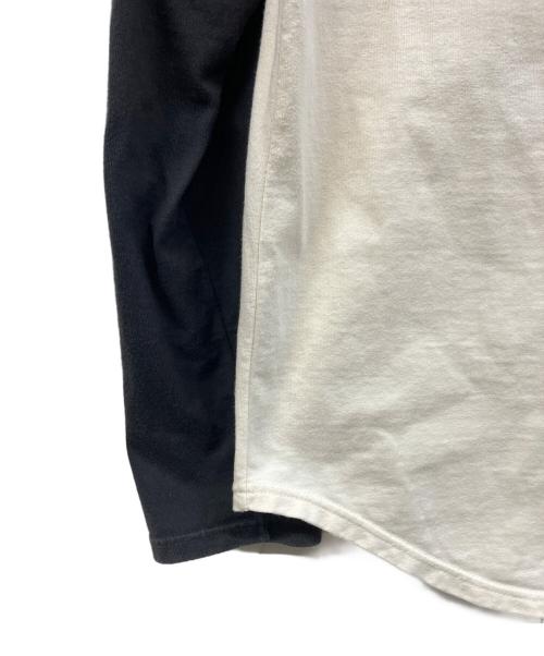 Hysteric Glamour（ヒステリックグラマー）Hysteric Glamour (ヒステリックグラマー) ラグランロングスリーブカットソー アイボリー×ブラック サイズ:FREEの古着・服飾アイテム