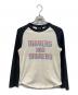 Hysteric Glamour（ヒステリックグラマー）の古着「ラグランロングスリーブカットソー」｜アイボリー×ブラック