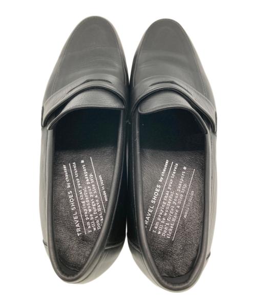 travel shoes by chausser（トラベルシューズバイショセ）TRAVEL SHOES by chausser (トラベルシューズバイショセ) コインローファー ブラック サイズ:23cm (36)の古着・服飾アイテム