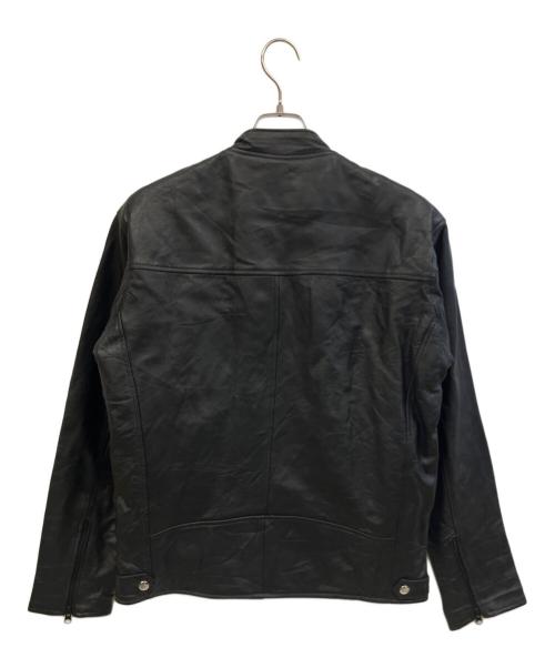 adidas（アディダス）adidas (アディダス) HARLEY-DAVIDSON (ハーレーダビッドソン) レザージャケット ブラック サイズ:FREEの古着・服飾アイテム