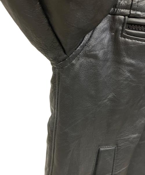 adidas（アディダス）adidas (アディダス) HARLEY-DAVIDSON (ハーレーダビッドソン) レザージャケット ブラック サイズ:FREEの古着・服飾アイテム
