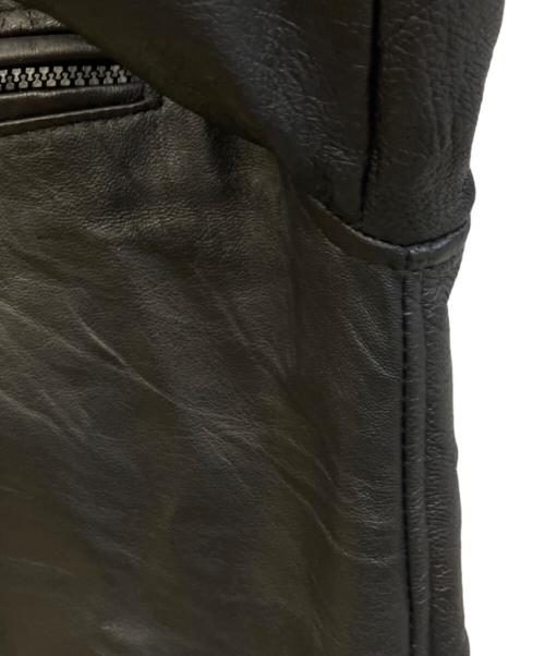 adidas（アディダス）adidas (アディダス) HARLEY-DAVIDSON (ハーレーダビッドソン) レザージャケット ブラック サイズ:FREEの古着・服飾アイテム