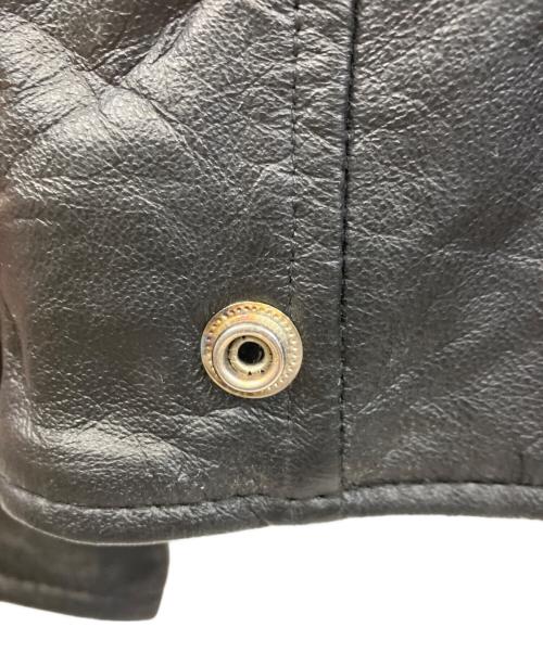 adidas（アディダス）adidas (アディダス) HARLEY-DAVIDSON (ハーレーダビッドソン) レザージャケット ブラック サイズ:FREEの古着・服飾アイテム