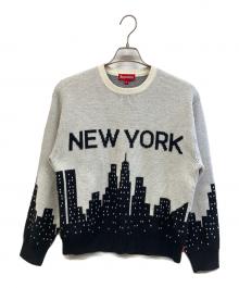 SUPREME（シュプリーム）の古着「New York Sweater」｜ブラック×ホワイト