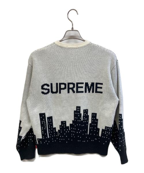 SUPREME（シュプリーム）Supreme (シュプリーム) New York Sweater ブラック×ホワイト サイズ:Sの古着・服飾アイテム