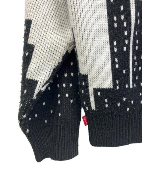 SUPREME（シュプリーム）Supreme (シュプリーム) New York Sweater ブラック×ホワイト サイズ:Sの古着・服飾アイテム