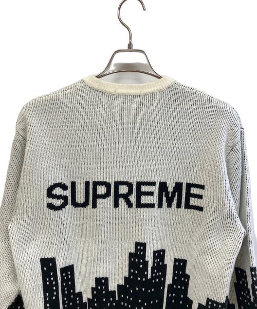 SUPREME（シュプリーム）Supreme (シュプリーム) New York Sweater ブラック×ホワイト サイズ:Sの古着・服飾アイテム
