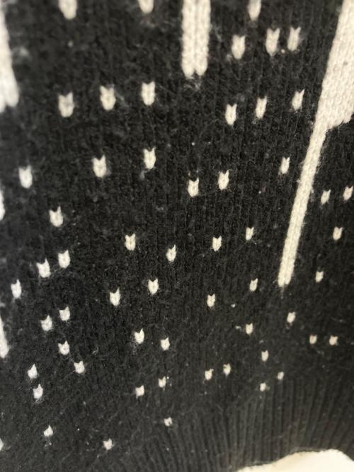 SUPREME（シュプリーム）Supreme (シュプリーム) New York Sweater ブラック×ホワイト サイズ:Sの古着・服飾アイテム
