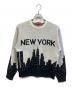 Supreme（シュプリーム）の古着「New York Sweater」｜ブラック×ホワイト