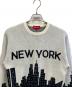 中古・古着 Supreme (シュプリーム) New York Sweater ブラック×ホワイト サイズ:S：9000円