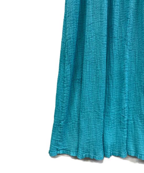 ISSEY MIYAKE me（イッセイ ミヤケ ミー）ISSEY MIYAKE me (イッセイ ミヤケ ミー) ノースリーブ・キャミソールワンピース スカイブルー サイズ:ーの古着・服飾アイテム