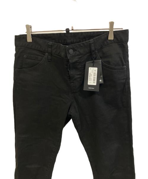 DSQUARED2（ディースクエアード）DSQUARED2 (ディースクエアード) スキニーデニムパンツ ブラック サイズ:40の古着・服飾アイテム