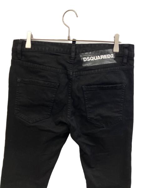 DSQUARED2（ディースクエアード）DSQUARED2 (ディースクエアード) スキニーデニムパンツ ブラック サイズ:40の古着・服飾アイテム