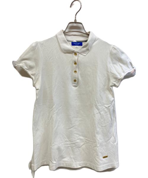 BLUE LABEL CRESTBRIDGE（ブルーレーベルクレストブリッジ）BLUE LABEL CRESTBRIDGE (ブルーレーベルクレストブリッジ) ポロシャツ ホワイト サイズ:38の古着・服飾アイテム