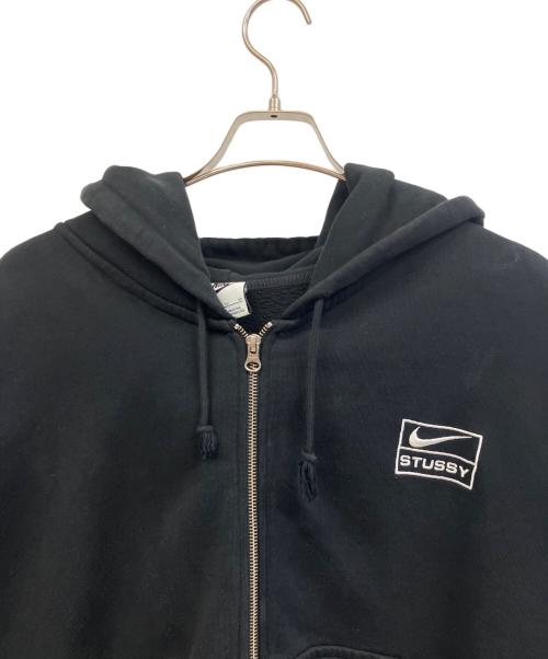 NIKE（ナイキ）NIKE (ナイキ) stussy (ステューシー) ジップパーカー ブラック サイズ:XLの古着・服飾アイテム