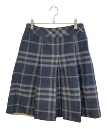 BURBERRY LONDON（バーバリーロンドン）の古着「ミディスカート」｜ネイビー