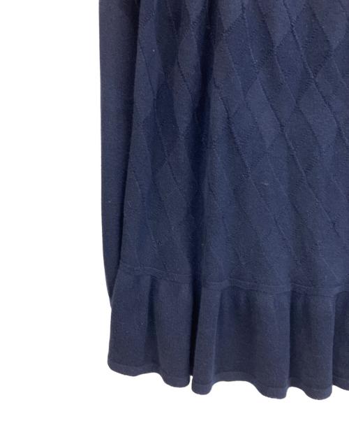 BURBERRY BLUE LABEL（バーバリー ブルー レーベル）BURBERRY BLUE LABEL (バーバリー ブルー レーベル) 薄手ニット ネイビー サイズ:38の古着・服飾アイテム