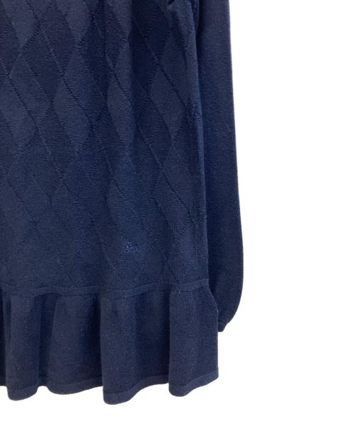 BURBERRY BLUE LABEL（バーバリー ブルー レーベル）BURBERRY BLUE LABEL (バーバリー ブルー レーベル) 薄手ニット ネイビー サイズ:38の古着・服飾アイテム