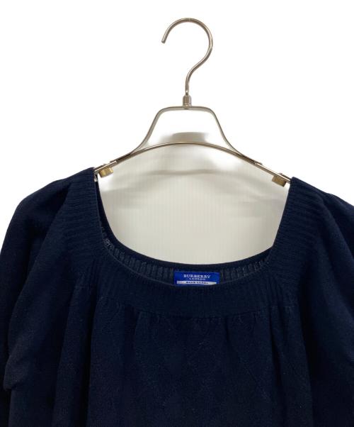 BURBERRY BLUE LABEL（バーバリー ブルー レーベル）BURBERRY BLUE LABEL (バーバリー ブルー レーベル) 薄手ニット ネイビー サイズ:38の古着・服飾アイテム