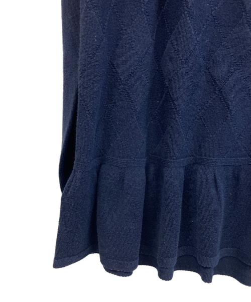 BURBERRY BLUE LABEL（バーバリー ブルー レーベル）BURBERRY BLUE LABEL (バーバリー ブルー レーベル) 薄手ニット ネイビー サイズ:38の古着・服飾アイテム