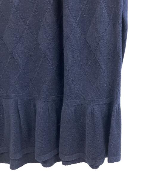 BURBERRY BLUE LABEL（バーバリー ブルー レーベル）BURBERRY BLUE LABEL (バーバリー ブルー レーベル) 薄手ニット ネイビー サイズ:38の古着・服飾アイテム