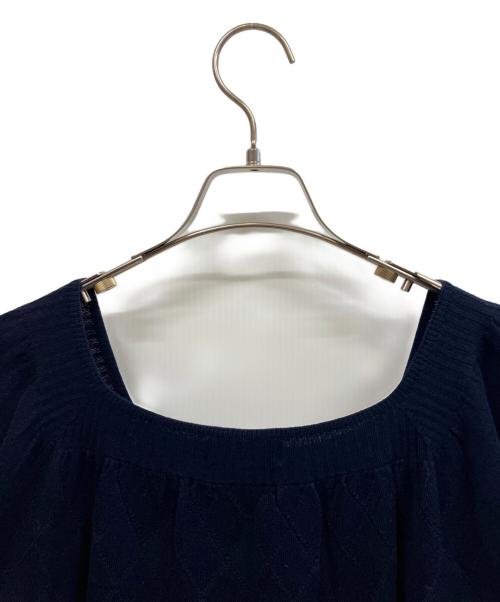 BURBERRY BLUE LABEL（バーバリー ブルー レーベル）BURBERRY BLUE LABEL (バーバリー ブルー レーベル) 薄手ニット ネイビー サイズ:38の古着・服飾アイテム