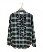 SUGARHILLシュガーヒル）の古着「シャツ」｜ブルー×ブラック