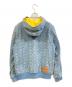 SUPPLIER (サプライヤー) Monogram Denim Hoodie ブルーxイエロー サイズ:M：8000円