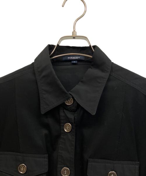 BURBERRY LONDON（バーバリーロンドン）BURBERRY LONDON (バーバリーロンドン) 7分袖シャツ ブラック サイズ:5の古着・服飾アイテム