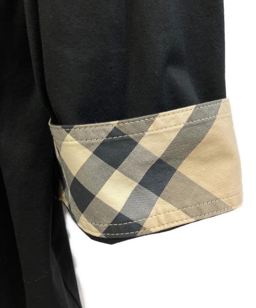 BURBERRY LONDON（バーバリーロンドン）BURBERRY LONDON (バーバリーロンドン) 7分袖シャツ ブラック サイズ:5の古着・服飾アイテム