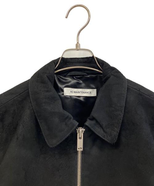 NO MAINTENANCE（ノーメンテナンス）NO MAINTENANCE (ノーメンテナンス) ラムレザージャケット ブラック サイズ:Mの古着・服飾アイテム