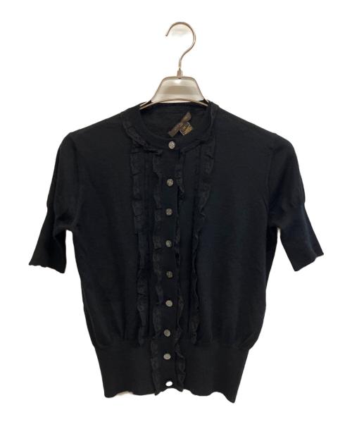 LOUIS VUITTON（ルイ ヴィトン）LOUIS VUITTON (ルイ ヴィトン) 薄手カーディガン ブラック サイズ:Mの古着・服飾アイテム