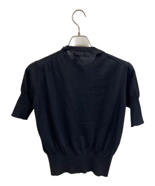 LOUIS VUITTON（ルイ ヴィトン）LOUIS VUITTON (ルイ ヴィトン) 薄手カーディガン ブラック サイズ:Mの古着・服飾アイテム