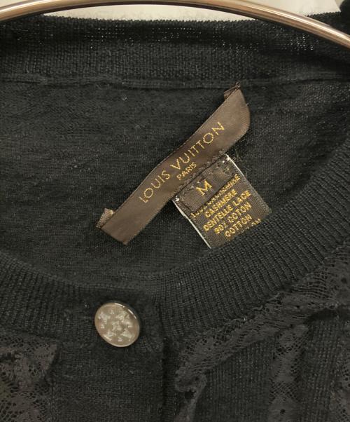 LOUIS VUITTON（ルイ ヴィトン）LOUIS VUITTON (ルイ ヴィトン) 薄手カーディガン ブラック サイズ:Mの古着・服飾アイテム