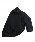 Y'sワイズ）の古着「POLYESTER PADDED TYPEWRITER LEFT SLEEVE CAPE」｜ブラック