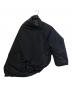 Y's（ワイズ）の古着「POLYESTER PADDED TYPEWRITER LEFT SLEEVE CAPE」｜ブラック