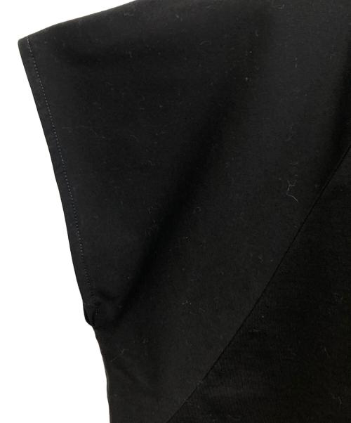 BURBERRY BLUE LABEL（バーバリー ブルー レーベル）BURBERRY BLUE LABEL (バーバリー ブルー レーベル) 半袖カットソー ブラック×ブラウン サイズ:38の古着・服飾アイテム