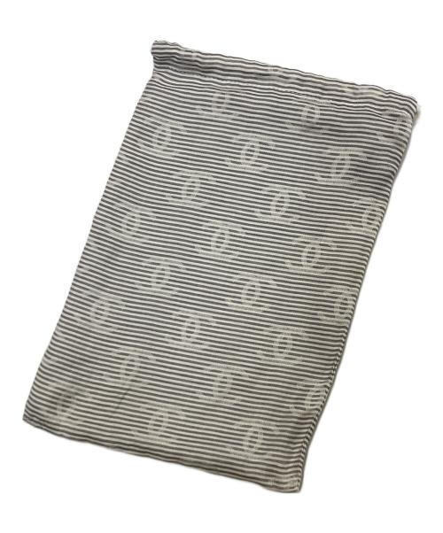 CHANEL（シャネル）CHANEL (シャネル) ショール ライトグレー×ホワイトの古着・服飾アイテム
