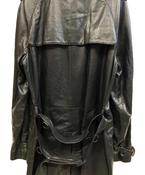 BURBERRY LONDON（バーバリーロンドン）BURBERRY LONDON (バーバリーロンドン) ラムレザートレンチコート ブラック サイズ:48の古着・服飾アイテム