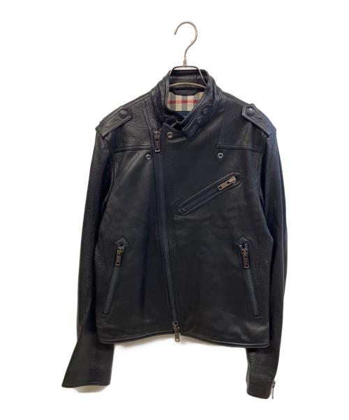 BURBERRY LONDON（バーバリーロンドン）BURBERRY LONDON (バーバリーロンドン) ライダースジャケット ブラック サイズ:42の古着・服飾アイテム