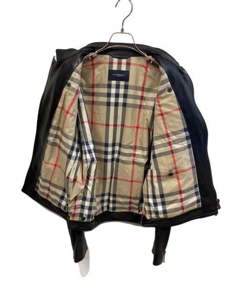 BURBERRY LONDON（バーバリーロンドン）BURBERRY LONDON (バーバリーロンドン) ライダースジャケット ブラック サイズ:42の古着・服飾アイテム